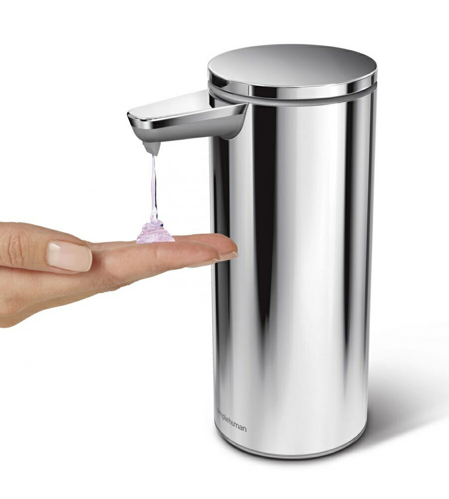 simplehuman シンプルヒューマン 充電式センサーポンプ ポリッシュシルバー ツヤタイプ ST1044 -人気商品-