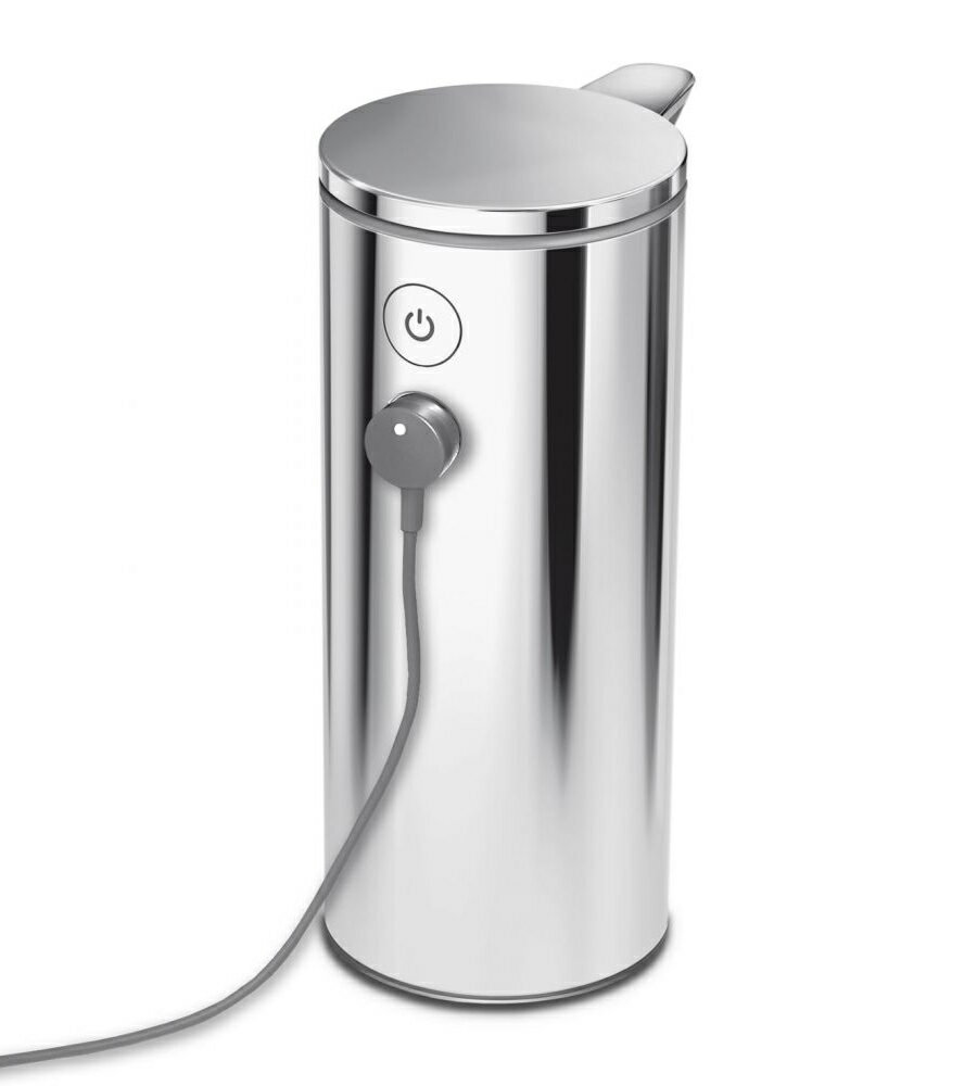 simplehuman シンプルヒューマン 充電式センサーポンプ ポリッシュシルバー ツヤタイプ ST1044 -人気商品-
