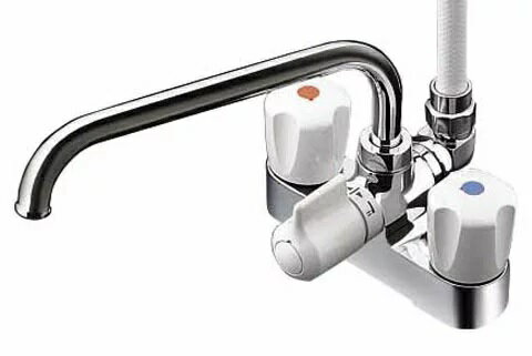 (新品未開封)TOTO台付2ハンドル13 TMS26C ☆TOTO TMS26C 台付2ハンドル13(シャワバス)(浴室) 混合水栓◇スプレー