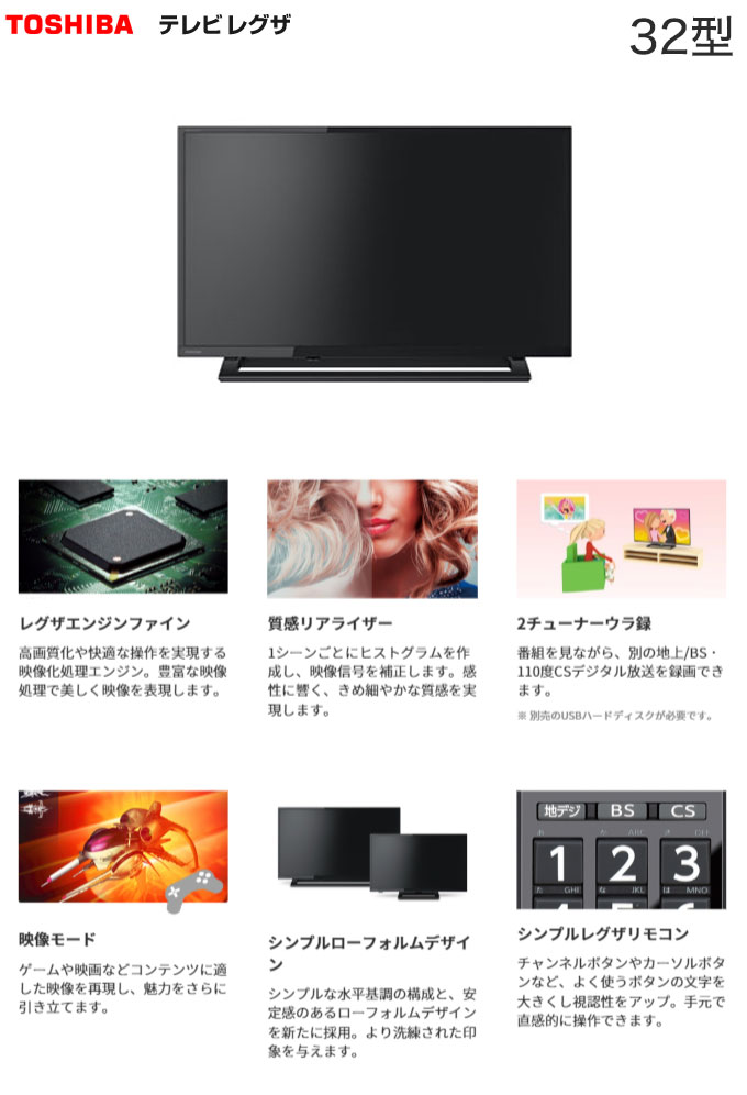 TOSHIBA 東芝 19S22 REGZA19V型地上BS110度CSデジタル ヨドバシ.com - 東芝 TOSHIBA 19V型 地上・BS・110度CSデジタル