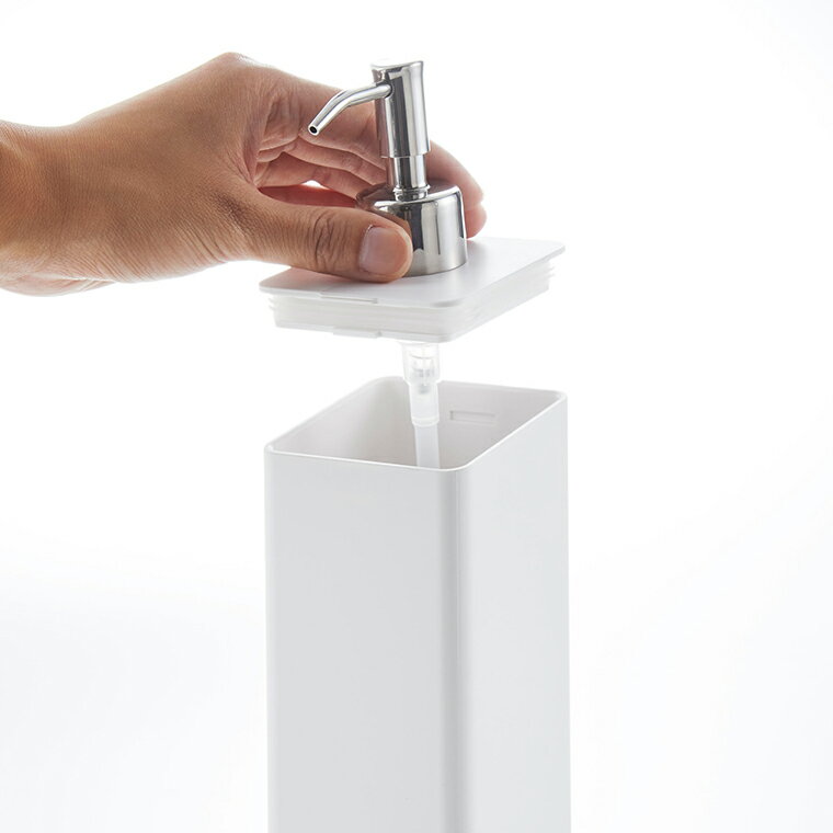 山崎実業 マグネットツーウェイディスペンサー タワー シャンプー ホワイト 4258
