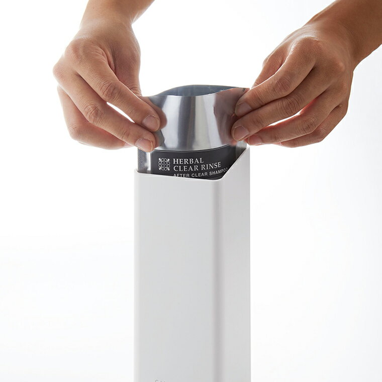 山崎実業 マグネットツーウェイディスペンサー タワー シャンプー ホワイト 4258