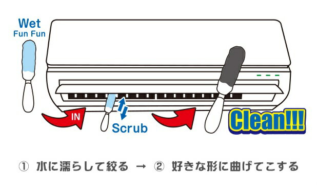 錫村商店｜SUZUMURA SHOTEN エアコン専用ブラシ ファンファン