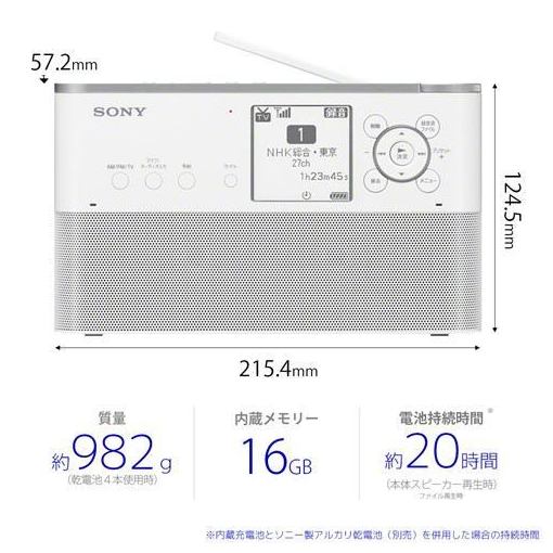 楽天市場】ソニーグループ SONY ポータブルラジオレコーダー ICZ