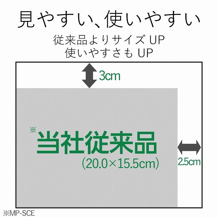 エレコム マウスパッド Excel ショートカット 抗菌加工 XLサイズ MP-SCBGE(1個)