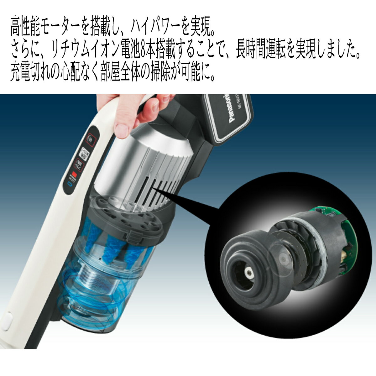パナソニック 充電式掃除機 サイクロン MC-VGS6100-R Panasonic