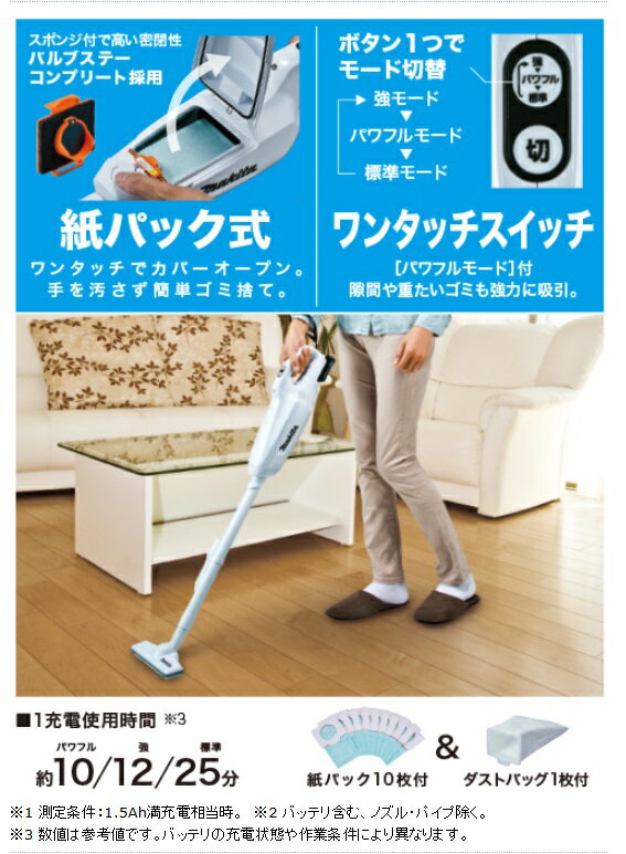 makita ハンディクリーナー CL107FDSHW