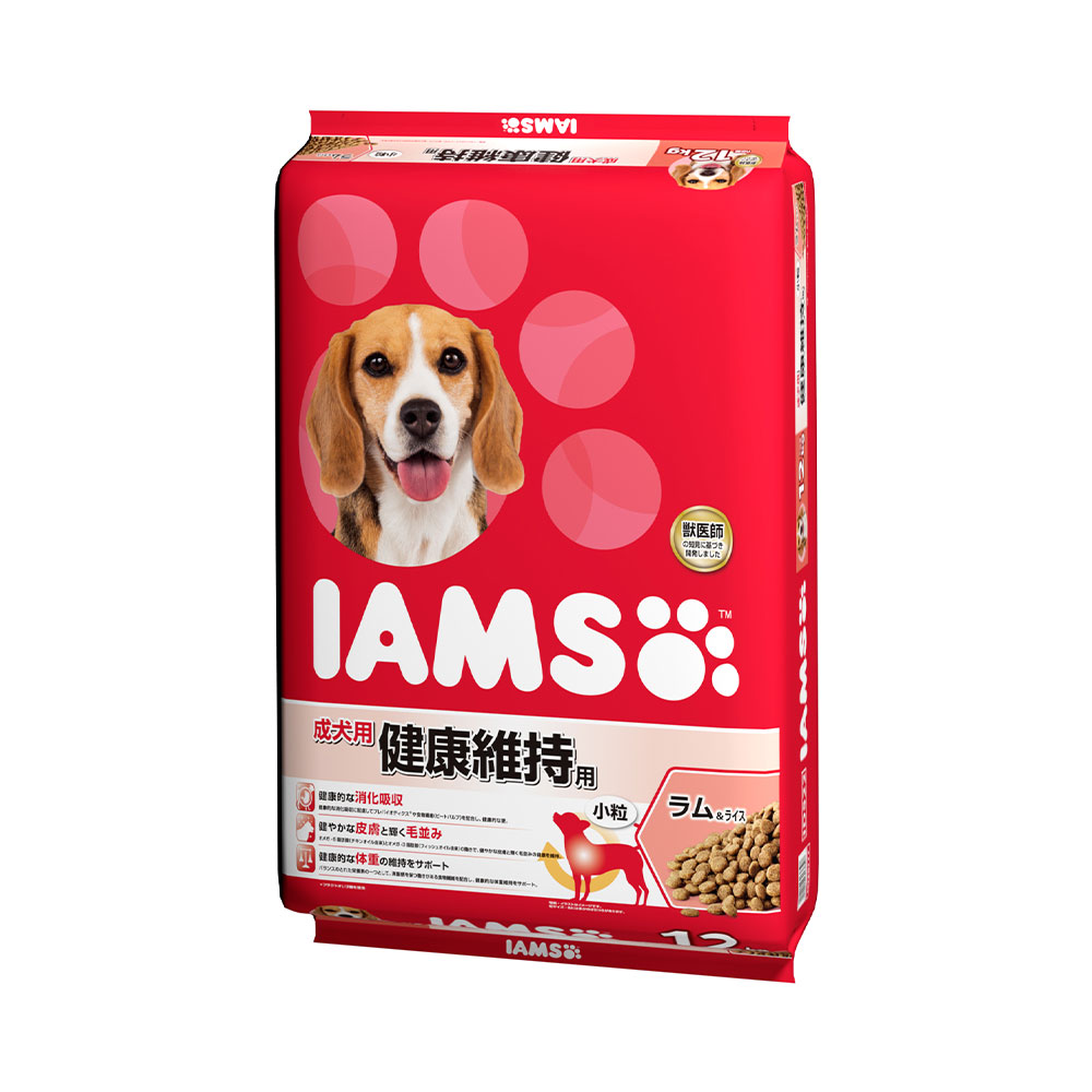 ドッグフード　アイムス　成犬用　健康維持用　ラム＆ライス　小粒　１２ｋｇ　正規品　ＩＡＭＳ　お一人様１点限り