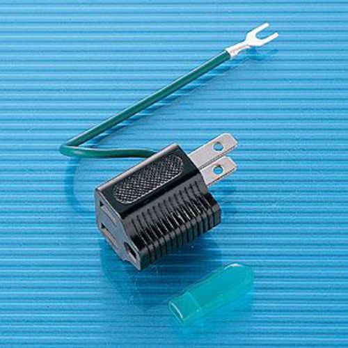 3P→2P変換アダプタ（ブラック）