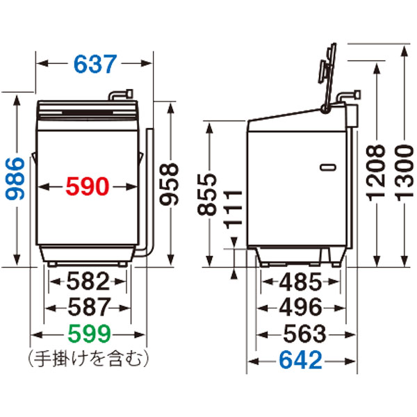 楽天市場】東芝ライフスタイル TOSHIBA 12kg 全自動洗濯機 ZABOON AW