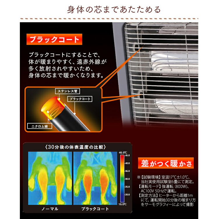 楽天市場】ユアサプライムス YUASA 電気ストーブ YTK-D800Y(W) | 価格