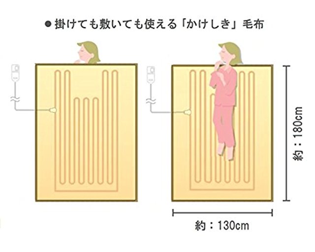 パナソニック 電気かけしき毛布 シングルMSサイズ グリーン DB-R31MS-G(1枚入)