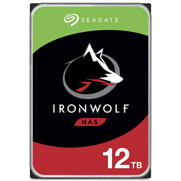 SEAGATE Guardian IronWolfシリーズ 3.5インチ内蔵HDD 12TB SATA6.0Gb/s 7200rpm 256MB ST12000VN0008