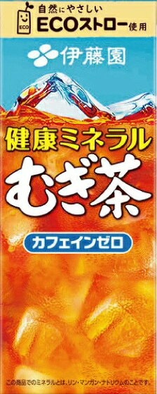 送料無料 伊藤園 健康ミネラルむぎ茶 250ml紙パック 24本入 (ミネラル麦茶) ポイント利用