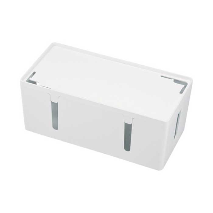 ケーブル＆タップ収納ボックス Mサイズ ホワイト CB-BOXP2WN2(1コ入)