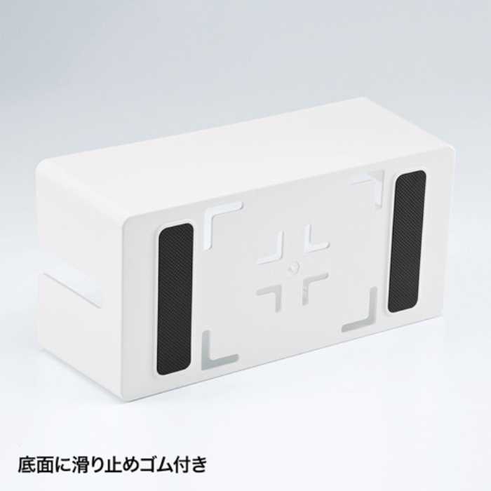 ケーブル＆タップ収納ボックス Mサイズ ホワイト CB-BOXP2WN2(1コ入)