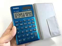楽天市場】カシオ計算機 カシオ 電卓 ブルー SL-Z1000-BU(1台) | 価格