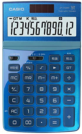 楽天市場】カシオ計算機 CASIO 電卓 JF-Z200 BU | 価格比較 - 商品価格ナビ