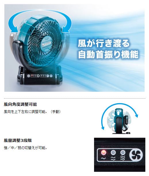 makita CF102DZ 充電式ファン 本体のみ