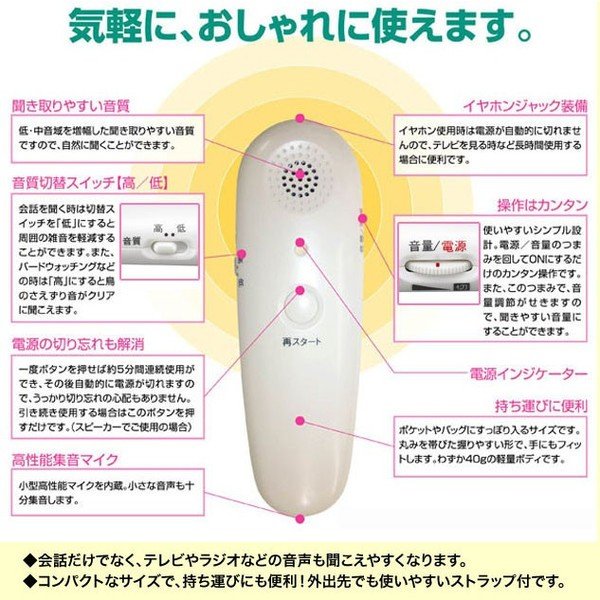 楽天市場】シナジートレーディング ケンブン スーパー集音器