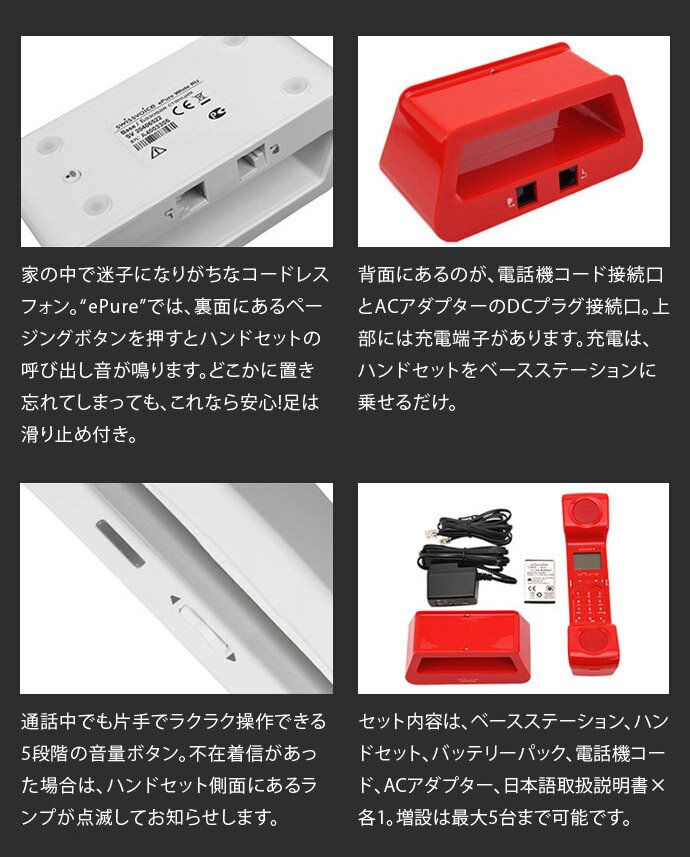 swissvoice EPURE WHITE　電話機