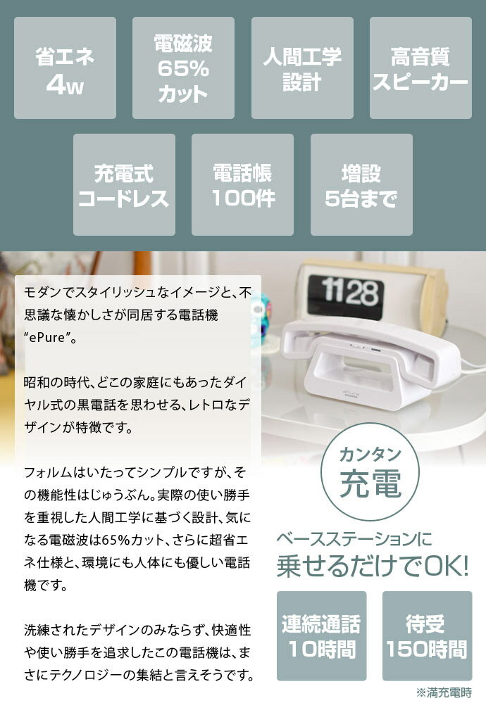 swissvoice EPURE WHITE　電話機