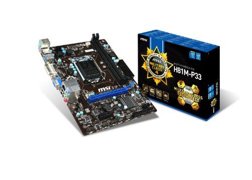 MSI マザーボード H81M-P33