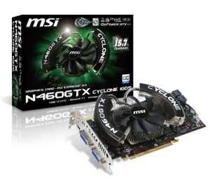 MSI グラフィックボード N460GTX CYCLONE 1G OC/D5