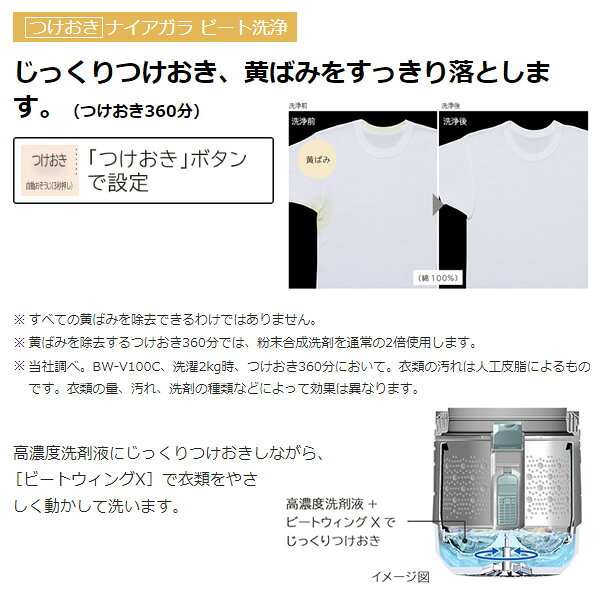 日立 ビートウォッシュ 全自動洗濯機9.0kg BW-V90C シャンパン
