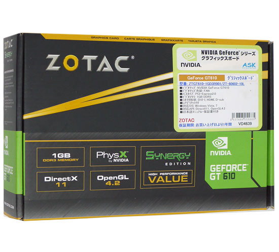 ZOTAC グラフィックボード ZT-60602-10L