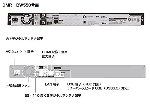 プレーヤー Panasonic DMR-BG2050 BLACK Amazon | パナソニック 2TB 6チューナー ブルーレイレコーダー