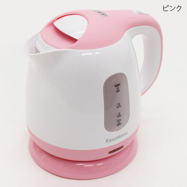 ヒロ・コーポレーション コンパクト 電気ケトル KTK-300 ピンク 1.0L