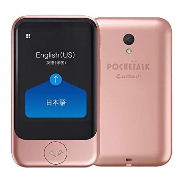 POCKETALK ポケトークS ドラえもんEdi ソースネクストAI翻訳機 AI通訳機「POCKETALKⓇ（ポケトーク）S」新カラー「ピンク