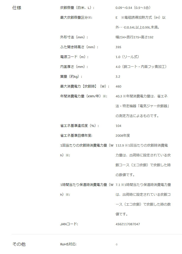 Haier マイコンジャー炊飯器 Joy Series JJ-M31D(W)