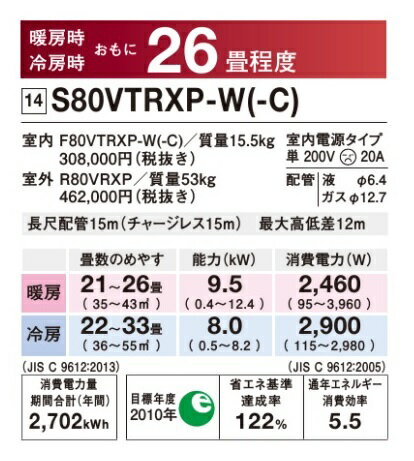 ダイキン うるさら7  f22vtrxs-c 2017年製  美品 楽天市場】ダイキン工業 DAIKIN エアコン うるさら7 F22VTRXS-W | 価格