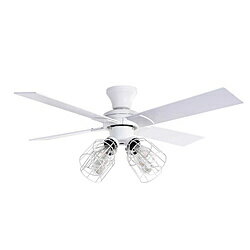 新品未使用 JAVALO ELF シーリングファン JE-CF004M ホワイト Modern Collection LED シーリングファン REAL wood blades (昼