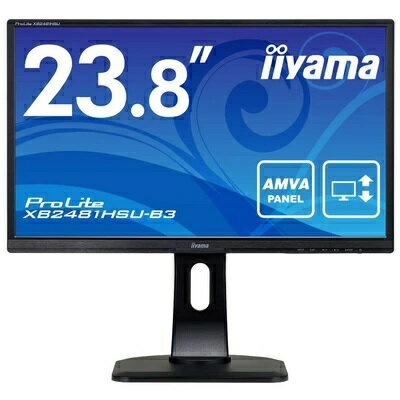 iiyama PROLITE 23.8型ホワイトLEDバックライト搭載ワイド液晶ディスプレイ XB2481HSU-3