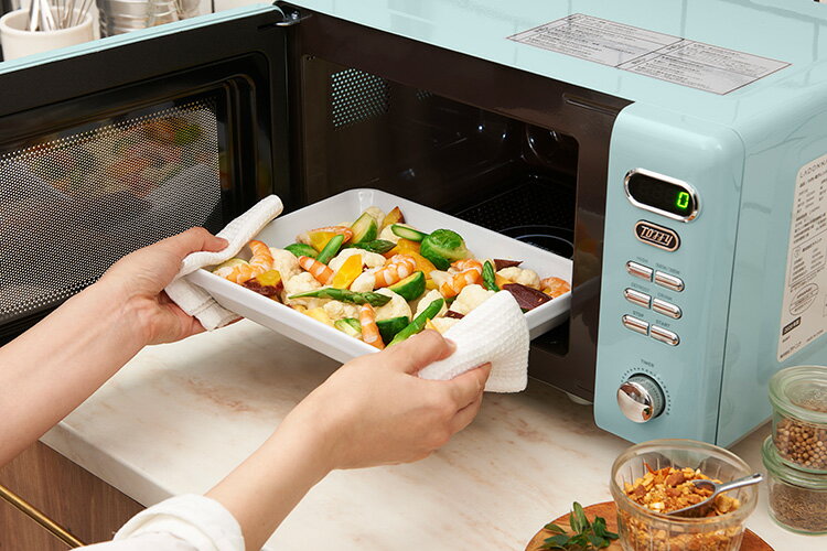 ラドンナ　toffy電子レンジ Toffyシリーズで人気！レトロスタイルの電子レンジに「消音