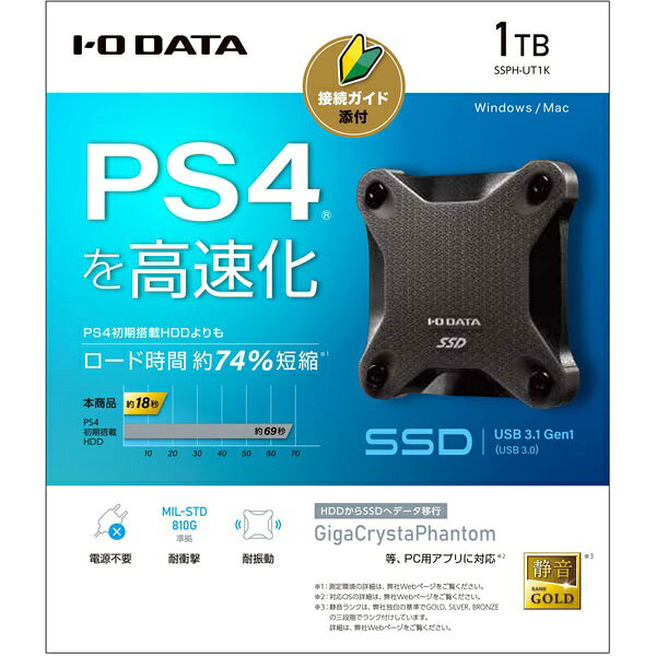 楽天市場】アイ・オー・データ機器 I・O DATA ポータブルSSD SSPH-UT1R