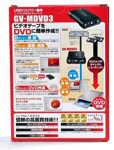 I・O DATA ビデオキャプチャ GV-MDVD3