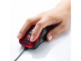 SANWA SUPPLY 静音有線ブルーLEDマウス MA-BL156R