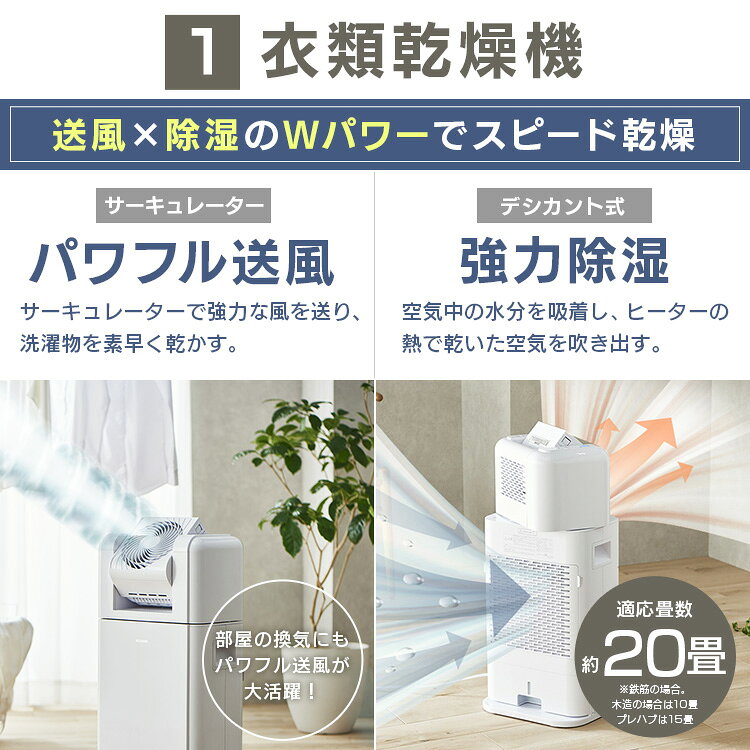 楽天市場】アイリスオーヤマ IRIS サーキュレーター衣類乾燥除湿機