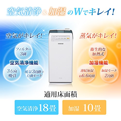 IRIS OHYAMA 空気清浄機付加湿器SHA-400A ホワイト 空気清浄機能付加湿器 SHA-400A H273772FO │アイリスオーヤマ