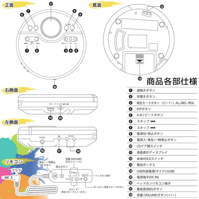 楽天市場】オーム電機 OHM ステレオCDラジオ RCD-R50Z-W | 価格比較