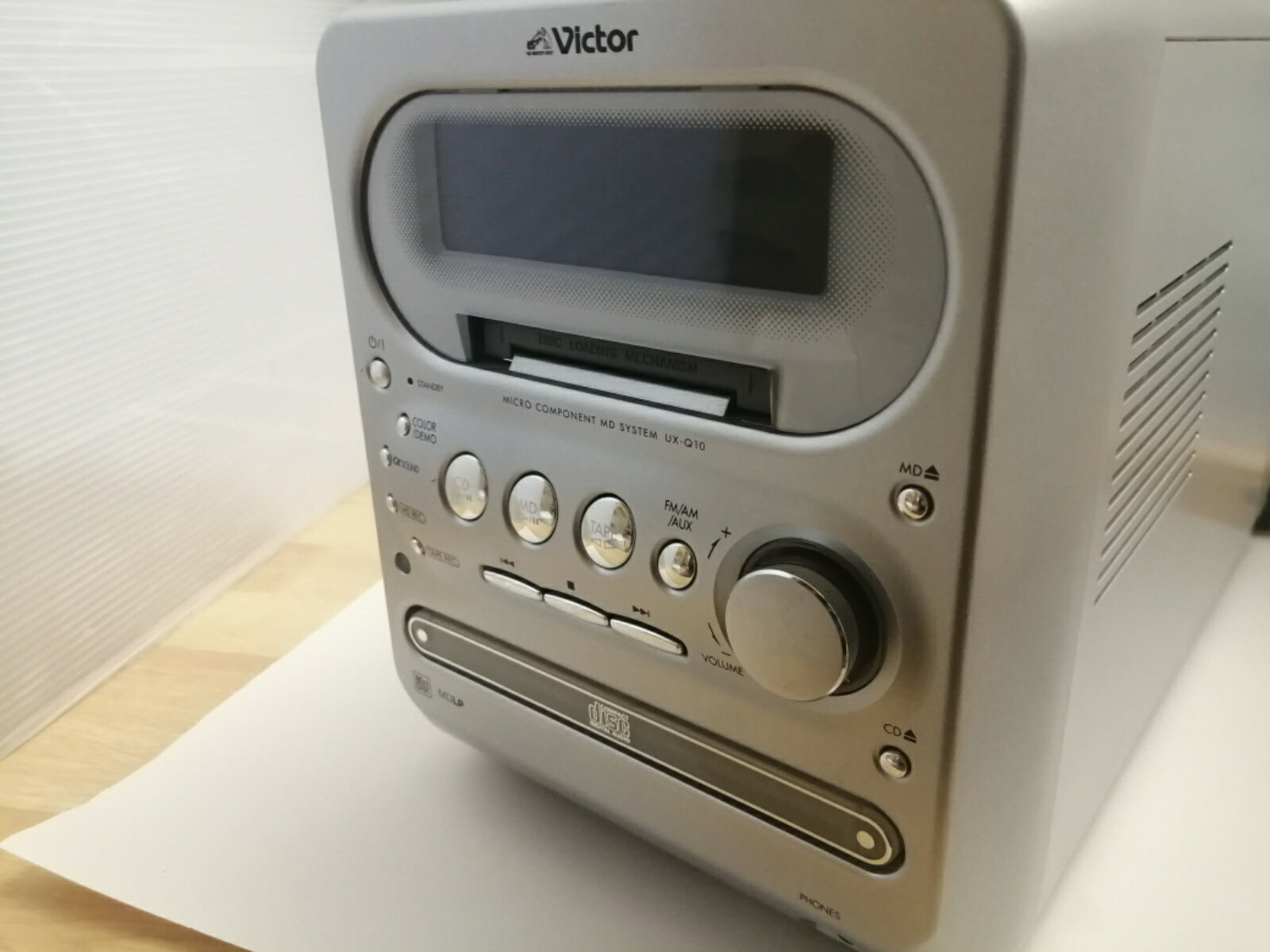 楽天市場】JVCケンウッド JVC マイクロコンポーネントMDシステム UX