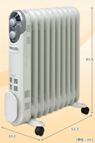 楽天市場】山善 YAMAZEN オイルヒーター DO-TL124(W) | 価格比較