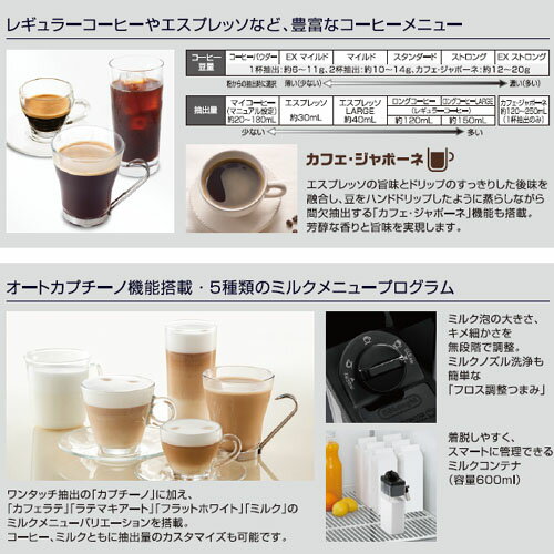 DeLonghi エレッタ 全自動エスプレッソマシン ECAM44660BH