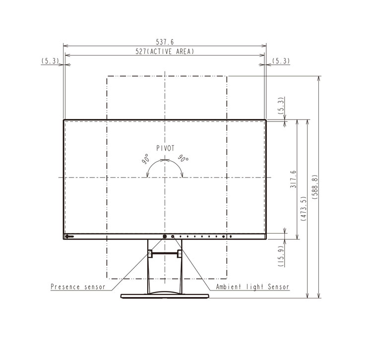 EIZO 液晶ディスプレイ EV2450-BK 23.8インチ