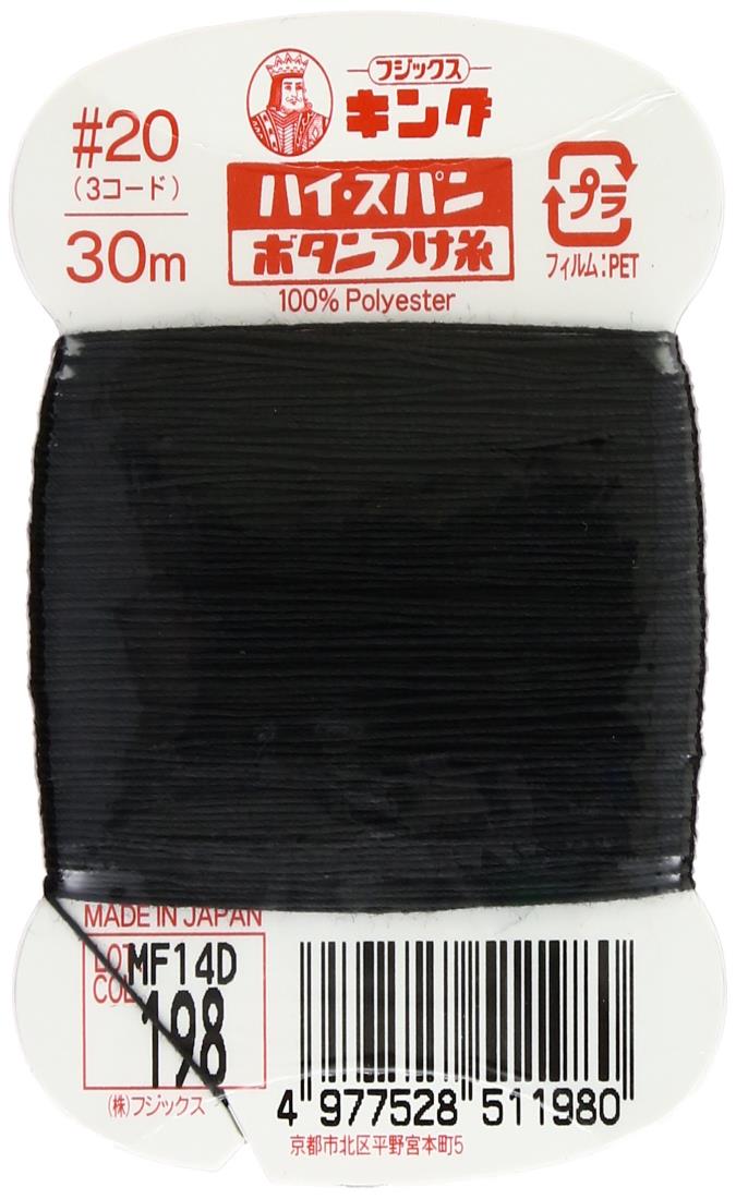楽天市場】フジックス ハイスパンボタンつけ糸20/30m 198 | 価格比較