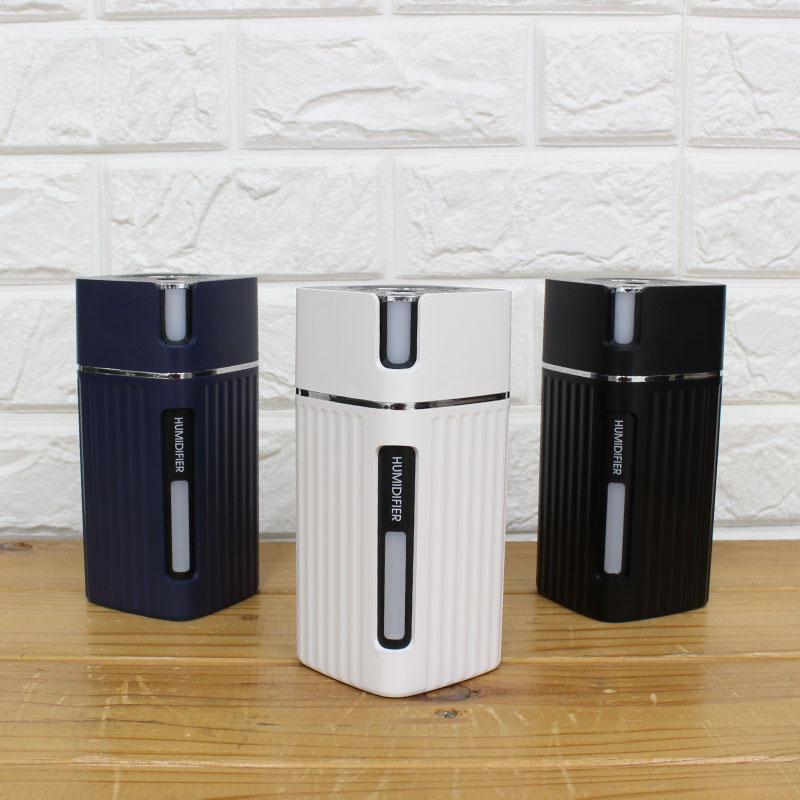 ヒロコーポレーション｜HIRO CORPORATION ピラー型USB充電式ミニ加湿器 URUPILLAR ネイビー DLJSQ19038-2 超音波式